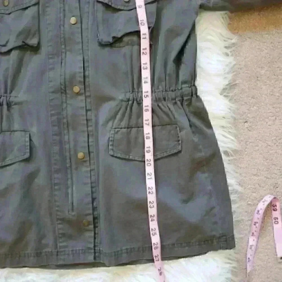 Women's foreign exchange utility jacket olive gray - Picture 8 of 10